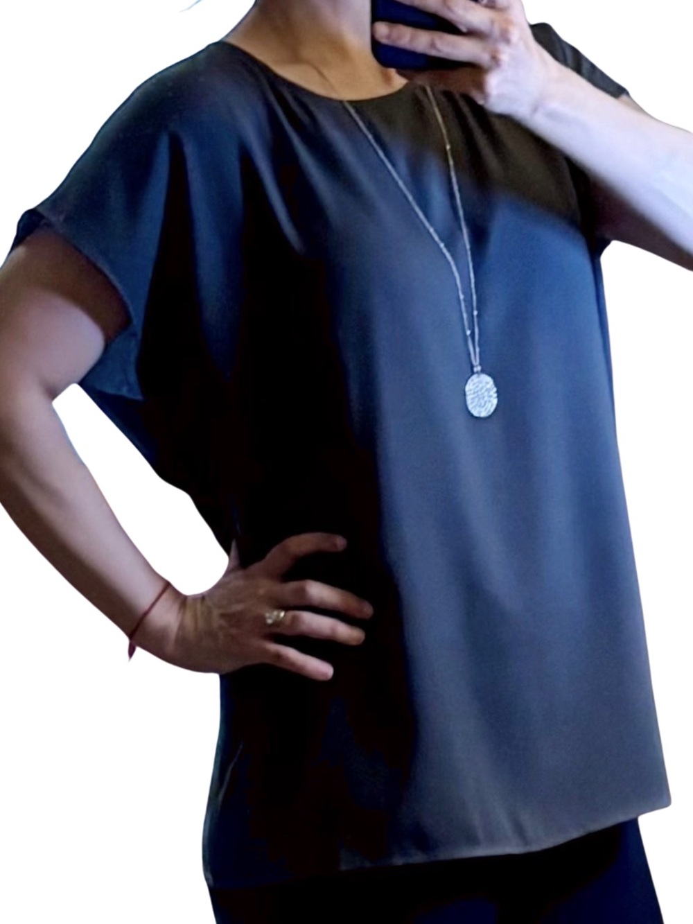 Halogen Charcoal Blouse